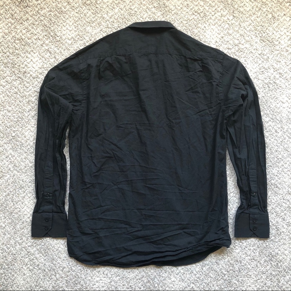 Ben Sherman Black Casual Button Dress Shirt 15.5 / 34-35 Men's Medium - Picture 5 of 14